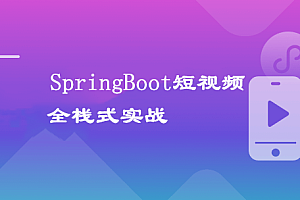 Java短视频小程序开发 全栈式实战项目